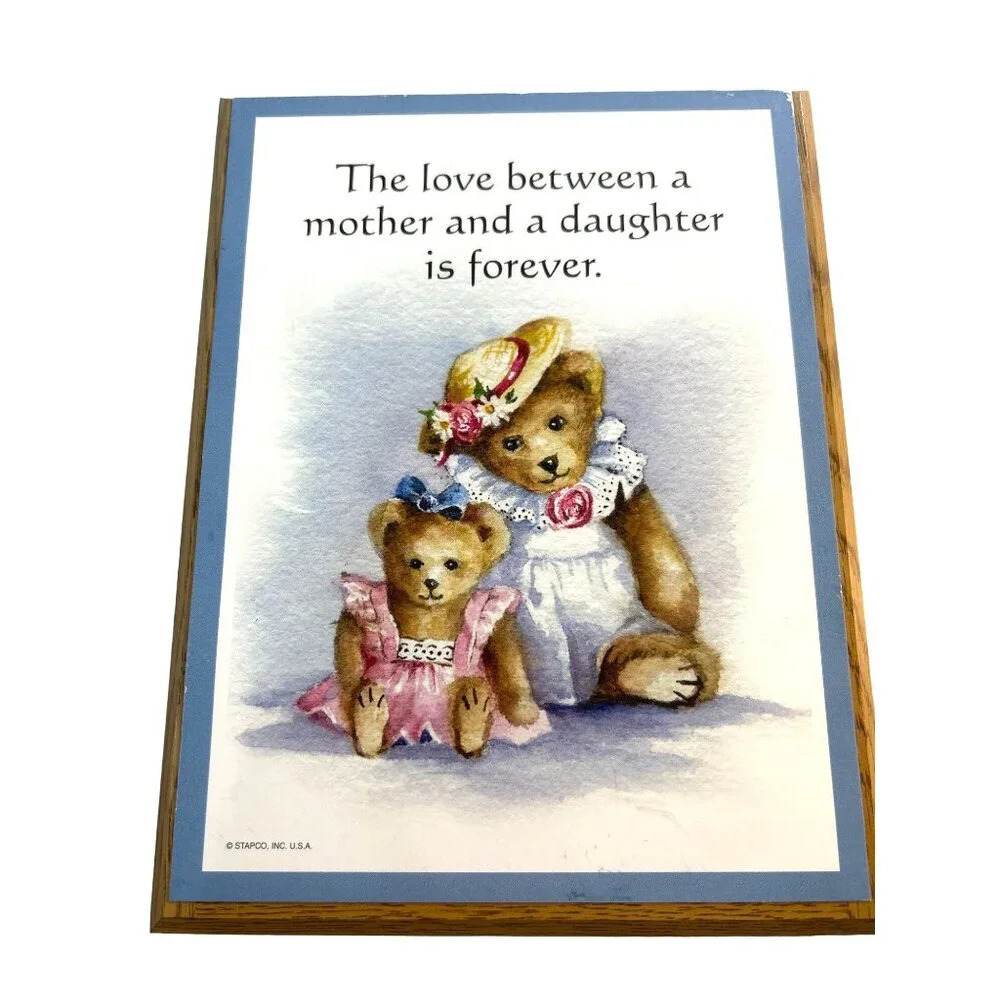 Stapco Mother Daughter Plaque/Wall Hanging 9x6"